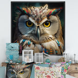 Portrait Of White Owl Wildlife Photography - Owl Bedroom Wall Art