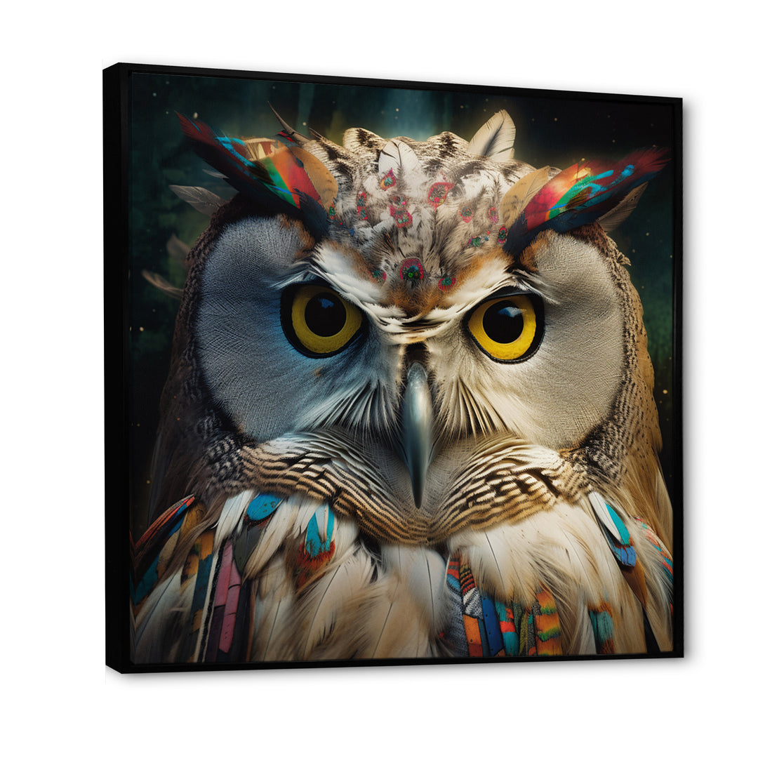 Portrait Of White Owl Wildlife Photography - Owl Bedroom Wall Art