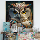 Portrait Of White Owl Wildlife Photography - Owl Bedroom Wall Art
