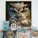 Portrait Of White Owl Wildlife Photography - Owl Bedroom Wall Art