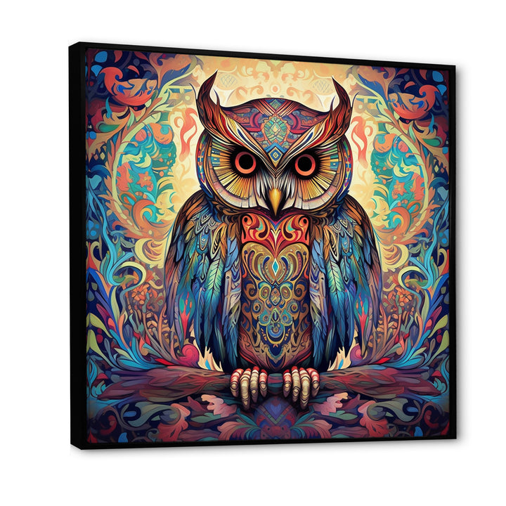 Portrait Of Magical Owl In Enchanted Forest - Owl Wall Art Prints