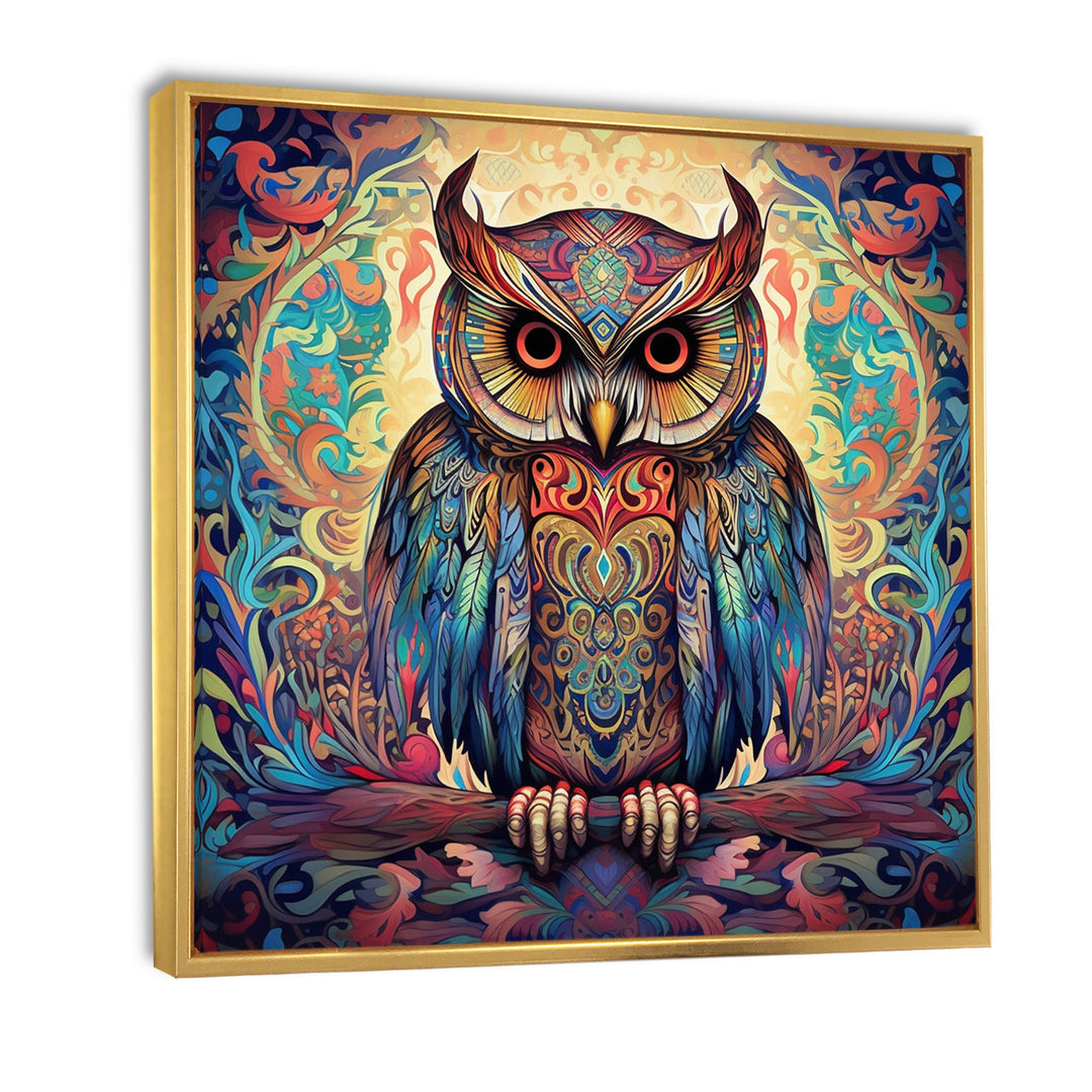 Portrait Of Magical Owl In Enchanted Forest - Owl Wall Art Prints