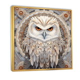 Portrait Of Mythical White Owl - White Owl Wall Art