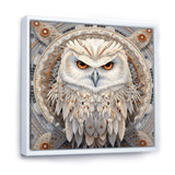 Portrait Of Mythical White Owl - White Owl Wall Art