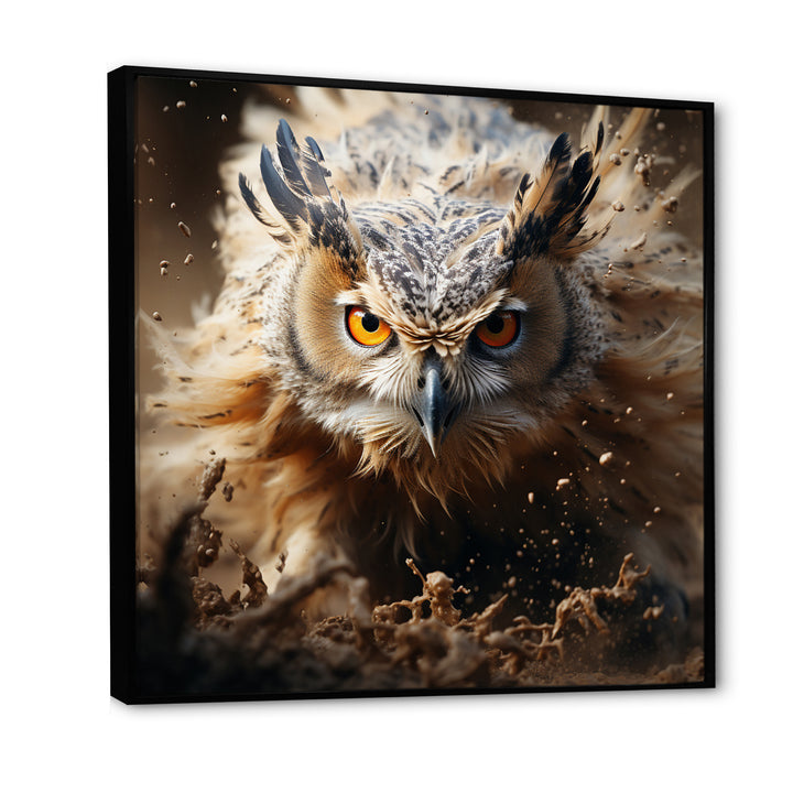Portrait Of Brown Owl Wildlife Photography - White Owl Wall Art