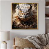 Portrait Of Brown Owl Wildlife Photography - White Owl Wall Art