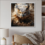 Portrait Of Brown Owl Wildlife Photography - White Owl Wall Art