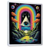 Eye Of Consciousness Surrealistic Landscape - Owl Canvas Wall Art