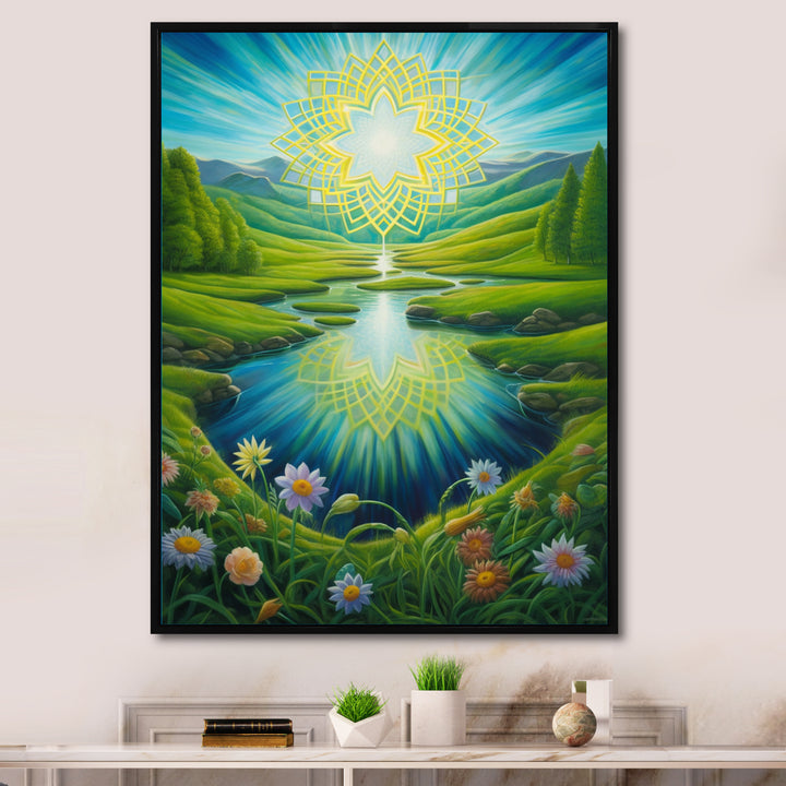 Magical Spring Mandala Over Paradise Valley - Owl Wall Decor