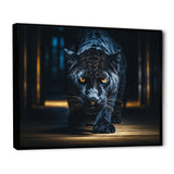 Glorious Black Panther Hunting Wild Nature - Panther Bedroom Wall Art
