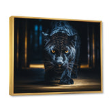 Glorious Black Panther Hunting Wild Nature - Panther Bedroom Wall Art