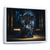 Glorious Black Panther Hunting Wild Nature - Panther Bedroom Wall Art