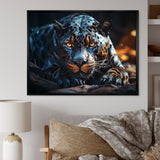 Wild Panter Resting In The Sun - Panther Canvas Wall Art