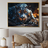 Wild Panter Resting In The Sun - Panther Canvas Wall Art