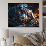 Wild Panter Resting In The Sun - Panther Canvas Wall Art