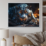 Wild Panter Resting In The Sun - Panther Canvas Wall Art
