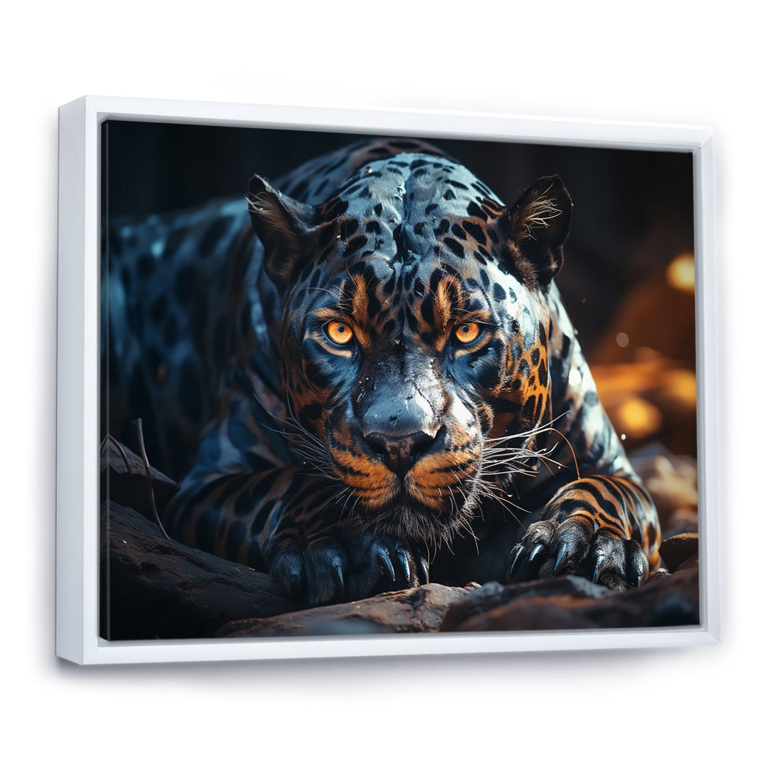 Wild Panter Resting In The Sun - Panther Canvas Wall Art