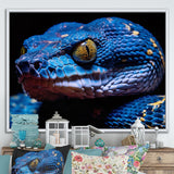 Blue Anaconda Snake Wildlife Photography - Blue Snake Wall Art