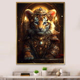 Cute Little Royal Tiger - Tiger Bedroom Wall Art
