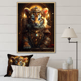 Cute Little Royal Tiger - Tiger Bedroom Wall Art