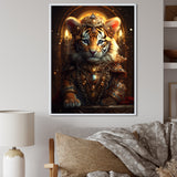 Cute Little Royal Tiger - Tiger Bedroom Wall Art