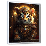 Cute Little Royal Tiger - Tiger Bedroom Wall Art