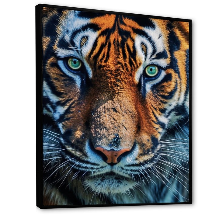 Portrait Of A Wild Tiger Nature Photography - Tiger Canvas Wall Art