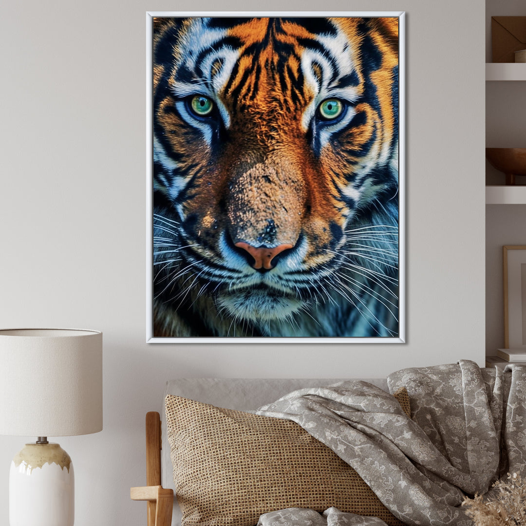 Portrait Of A Wild Tiger Nature Photography - Tiger Canvas Wall Art