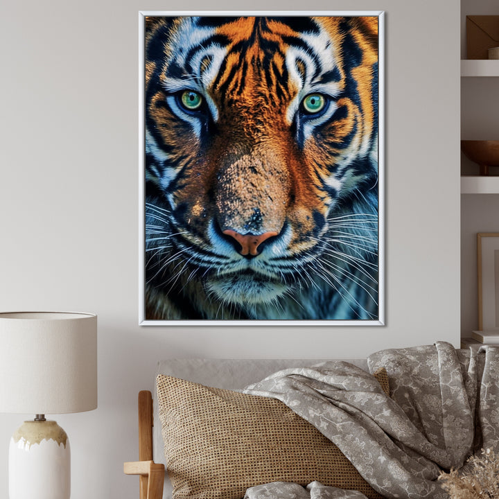 Portrait Of A Wild Tiger Nature Photography - Tiger Canvas Wall Art