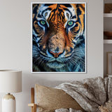 Portrait Of A Wild Tiger Nature Photography - Tiger Canvas Wall Art