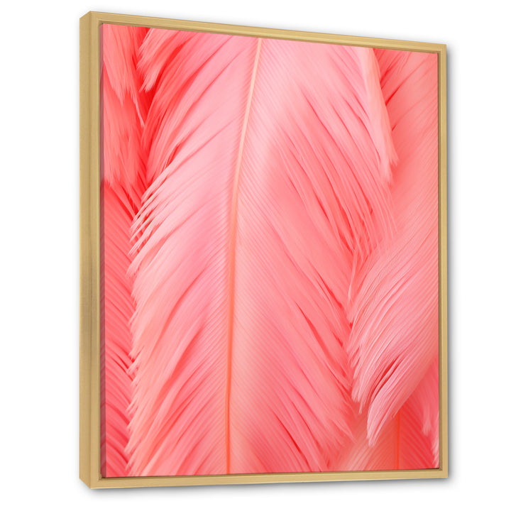 Boho Glam Pink Feather Elegance - Feathers Bedroom Wall Art