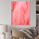 Boho Glam Pink Feather Elegance - Feathers Bedroom Wall Art