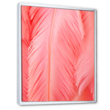 Boho Glam Pink Feather Elegance - Feathers Bedroom Wall Art
