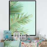 Tropical Palms Leaves Illustration - Feathers Wall Decor