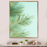 Tropical Palms Leaves Illustration - Feathers Wall Decor