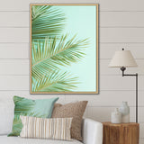 Tropical Palms Leaves Illustration - Feathers Wall Decor