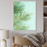Tropical Palms Leaves Illustration - Feathers Wall Decor