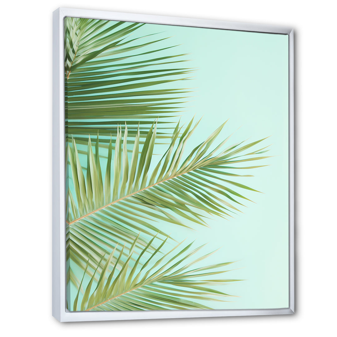 Tropical Palms Leaves Illustration - Feathers Wall Decor
