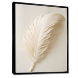 Delicate White Boho Feather - Feathers Wall Decor