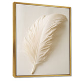 Delicate White Boho Feather - Feathers Wall Decor