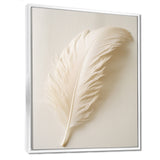 Delicate White Boho Feather - Feathers Wall Decor