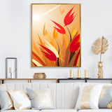 Retro Autumn Leaves In The Meadows - Feathers Wall Art Prints