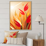 Retro Autumn Leaves In The Meadows - Feathers Wall Art Prints