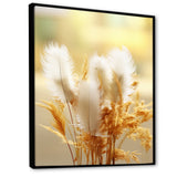 Delicate Spring Blossoming In The Meadows - White Feathers Wall Art