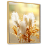 Delicate Spring Blossoming In The Meadows - White Feathers Wall Art