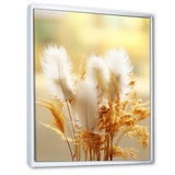 Delicate Spring Blossoming In The Meadows - White Feathers Wall Art