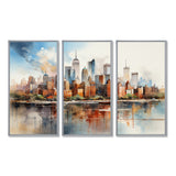 Dreamy New York Scenery Retro Watercolor - Multi-Panels