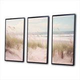 Ocean Spring Bliss Tender Pastel Beach Grass - Multi-Panels
