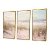 Ocean Spring Bliss Tender Pastel Beach Grass - Multi-Panels
