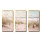Ocean Spring Bliss Tender Pastel Beach Grass - Multi-Panels